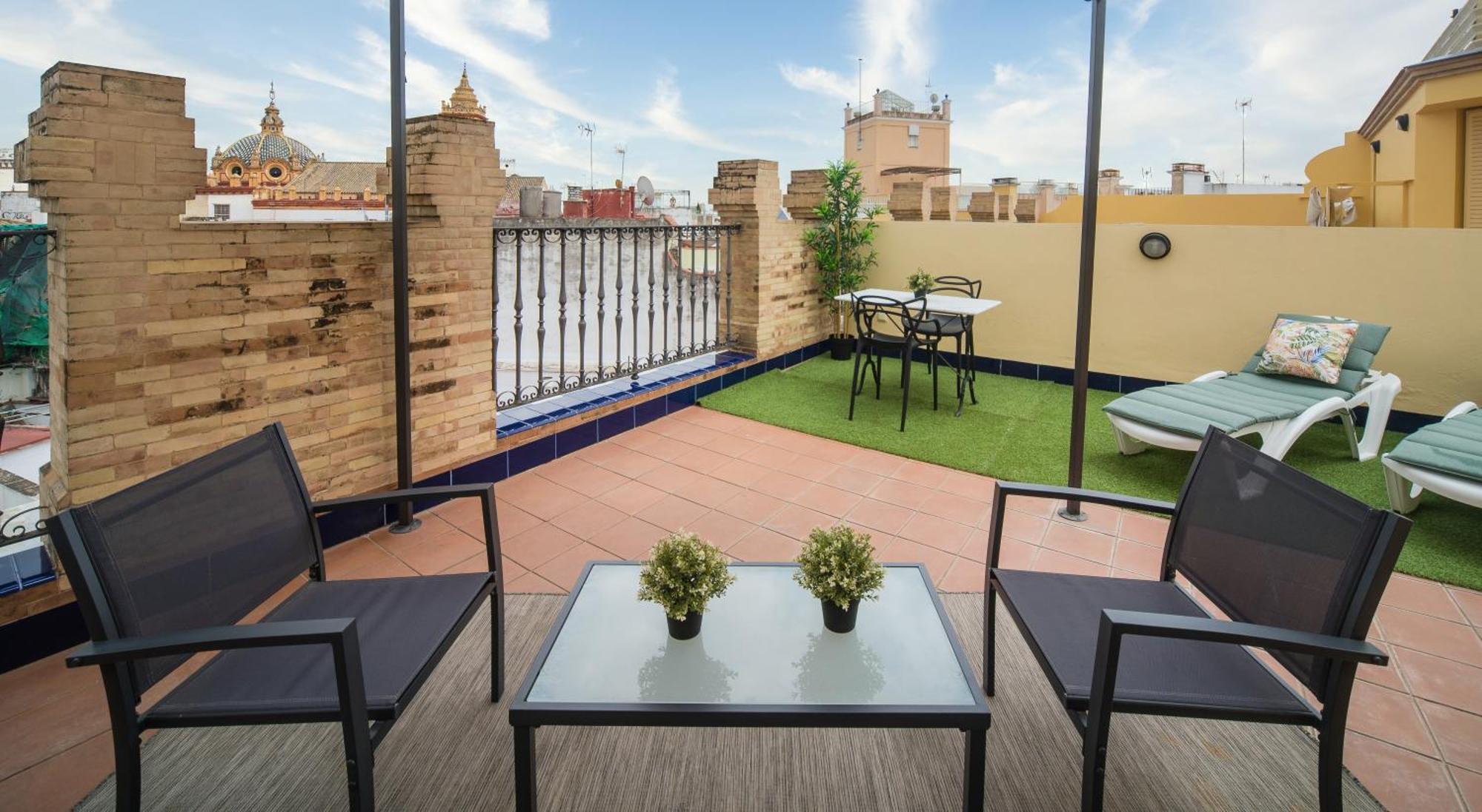 Апартаменты Exclusive Triplex With Private Terrace Севилья Экстерьер фото