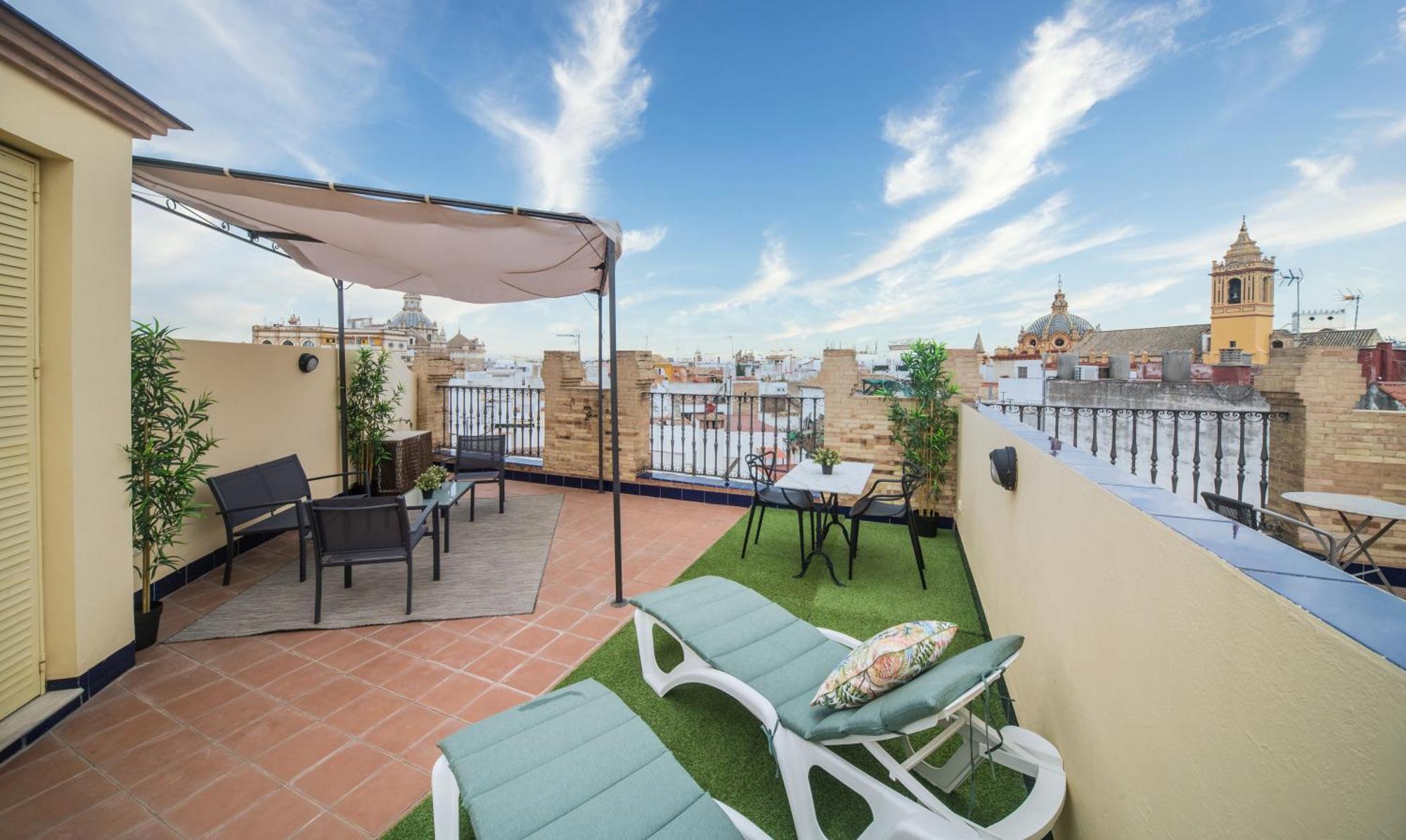 Апартаменты Exclusive Triplex With Private Terrace Севилья Экстерьер фото