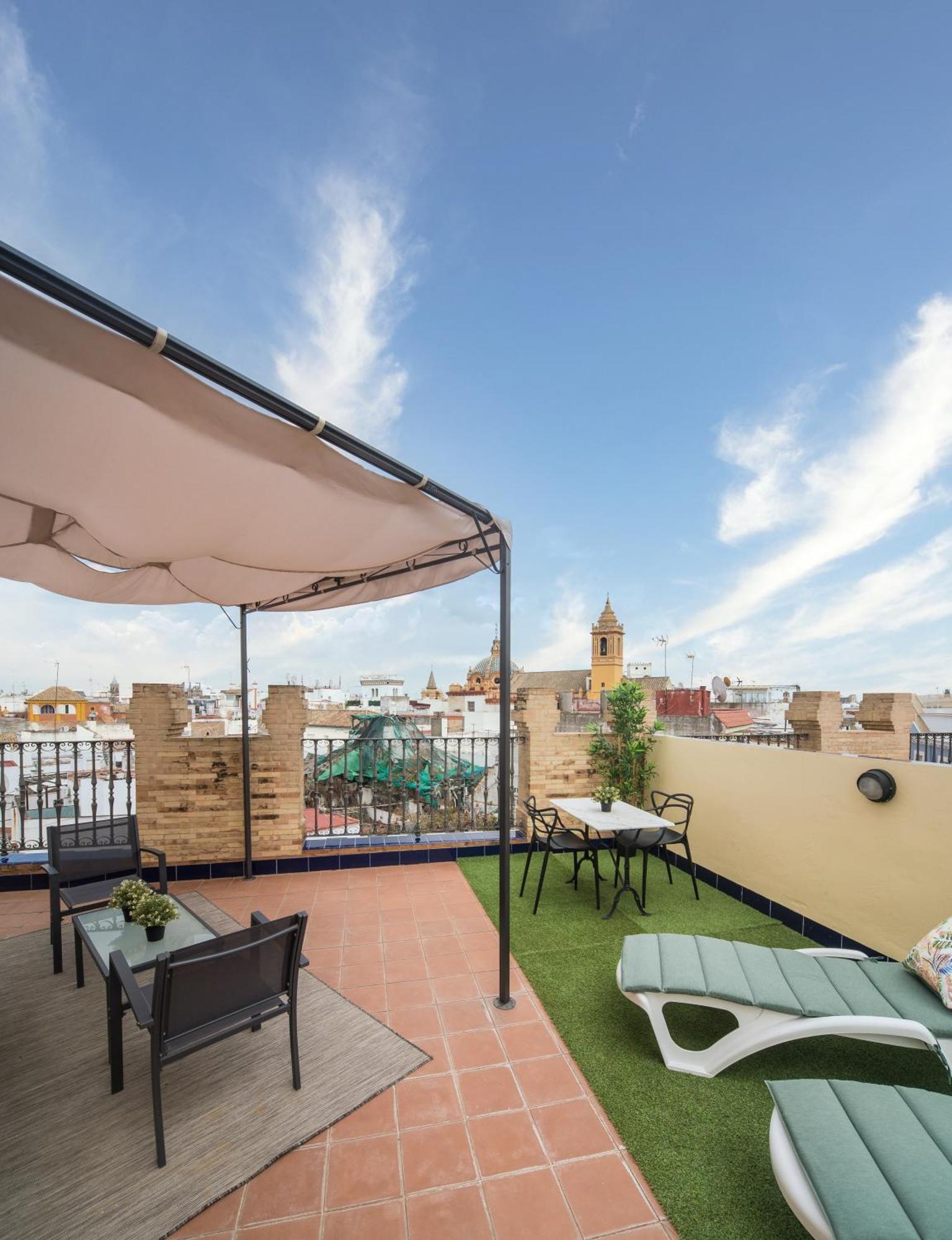 Апартаменты Exclusive Triplex With Private Terrace Севилья Экстерьер фото